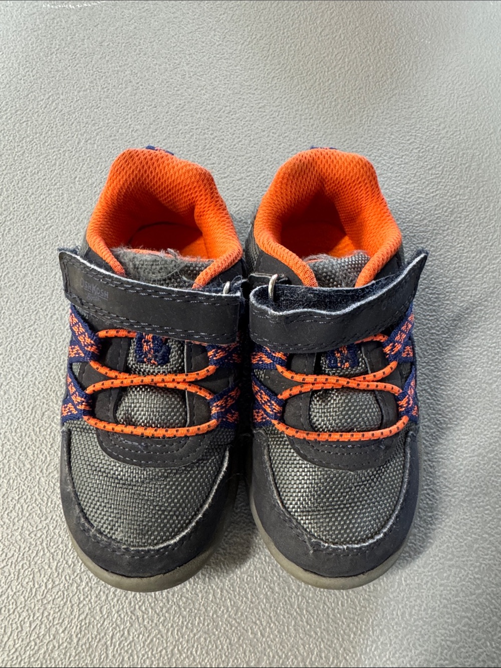 OshKosh B'gosh Gray and Orange Kids Sneakers